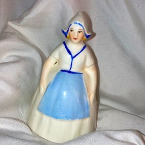 Vintage porcelain Erphila Czechoslovakia dutch bell 3.5”